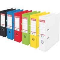 Esselte No.1 VIVIDA Lever Arch File A4 72 mm Assorted 2 ring 624161 Polypropylene Portrait  Pack of 10