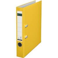 Leitz 180° Lever Arch File A4 52 mm Yellow 2 ring 1015 Polypropylene Portrait Pack of 10