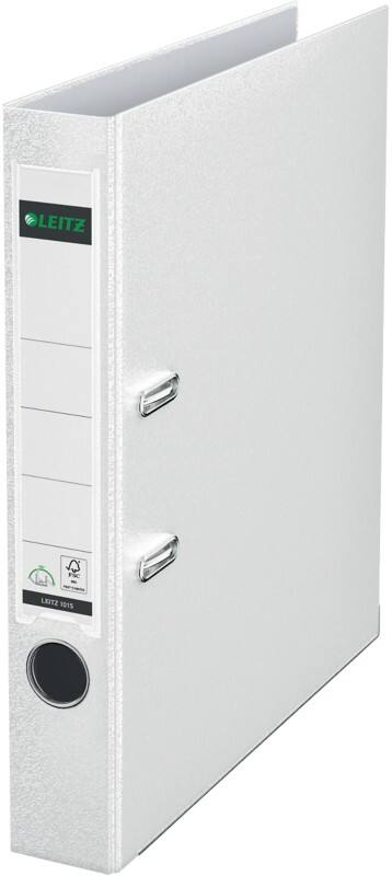 Leitz 180° Narrow Lever Arch File A4 52 mm White 2 Rings 1015 Polypropylene Portrait Pack of 10