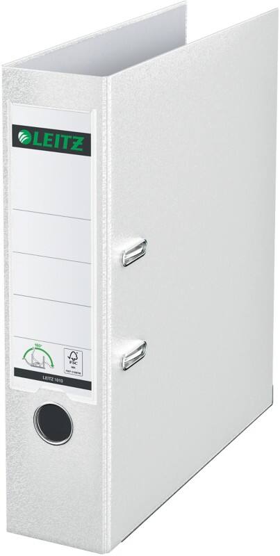 Leitz 180° Wide Lever Arch File A4 82 mm White 2 Rings 1010 Polypropylene Portrait Pack of 10