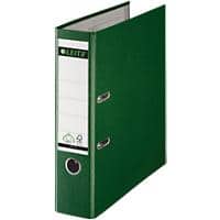 Leitz 180° Lever Arch File A4, Foolscap 82 mm Green 2 ring 1110 Polypropylene Portrait Pack of 10