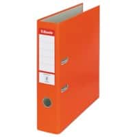 Esselte Essentials Lever Arch File A4 72 mm Orange 2 Rings 11234 Polypropylene Portrait  Pack of 20