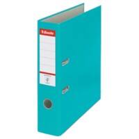 Esselte Essentials Lever Arch File A4 72 mm Turquoise 2 ring 11282 Polypropylene Portrait Pack of 20