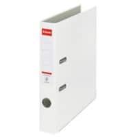 Esselte Essentials Lever Arch File A4 52 mm White 2 Rings 81190 Polypropylene Portrait  2Pack of 5