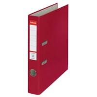 Esselte Essentials Lever Arch File A4 52 mm Burgundy 2 ring 81173 Polypropylene Portrait  2Pack of 5