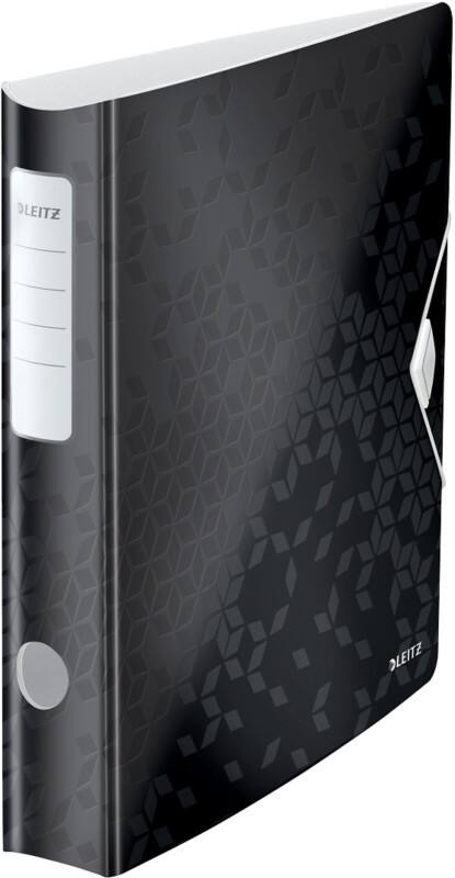 Leitz 180° Active WOW Narrow Lever Arch File A4 60 mm Black 2 Rings 1107 Polyfoam Portrait Pack of 5