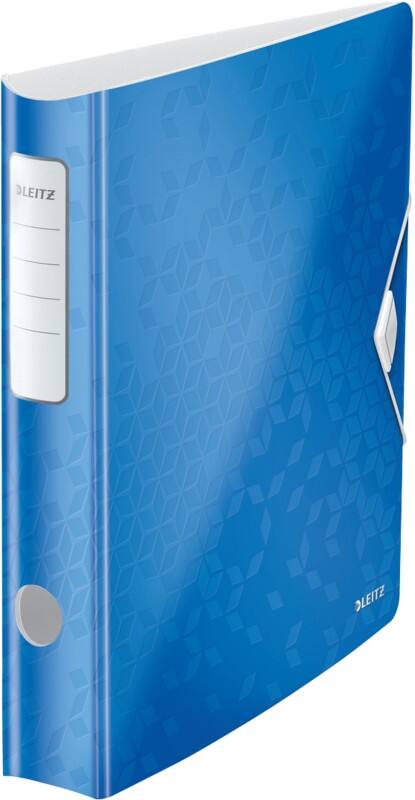 Leitz 180° Active WOW Narrow Lever Arch File A4 60 mm Blue 2 Rings 1107 Polyfoam Portrait Pack of 5