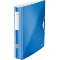 Leitz 180° Active WOW Lever Arch File A4 60 mm Blue 2 ring 1107 Polyfoam Portrait Pack of 5