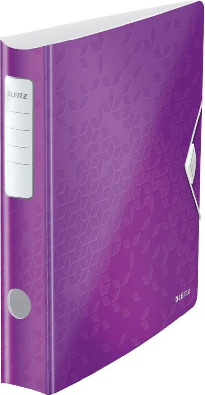 Leitz 180° Active WOW Narrow Lever Arch File A4 60 mm Purple 2 Rings 1107 Polyfoam Portrait Pack of 5