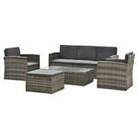 Outsunny Rattan Sofa Set 860-115 Grey, Deep Grey