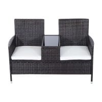 OutSunny Outdoor Rattan Chair  Brown