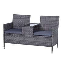 Outsunny Rattan Chair 841-149GY Grey
