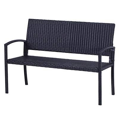 Outsunny Rattan Chair 867-022 Black