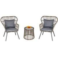 Outsunny Rattan Coffee Set 863-061V70CG Grey