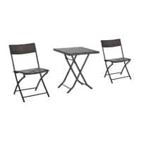 OutSunny Rattan Coffee Set Brown