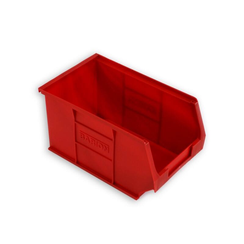 EXPORTA Storage Bin Plastic Red 150 x 132 x 240mm Pack of 10