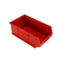 EXPORTA Storage Bin Plastic Red 205 x 132 x 350mm Pack of 10