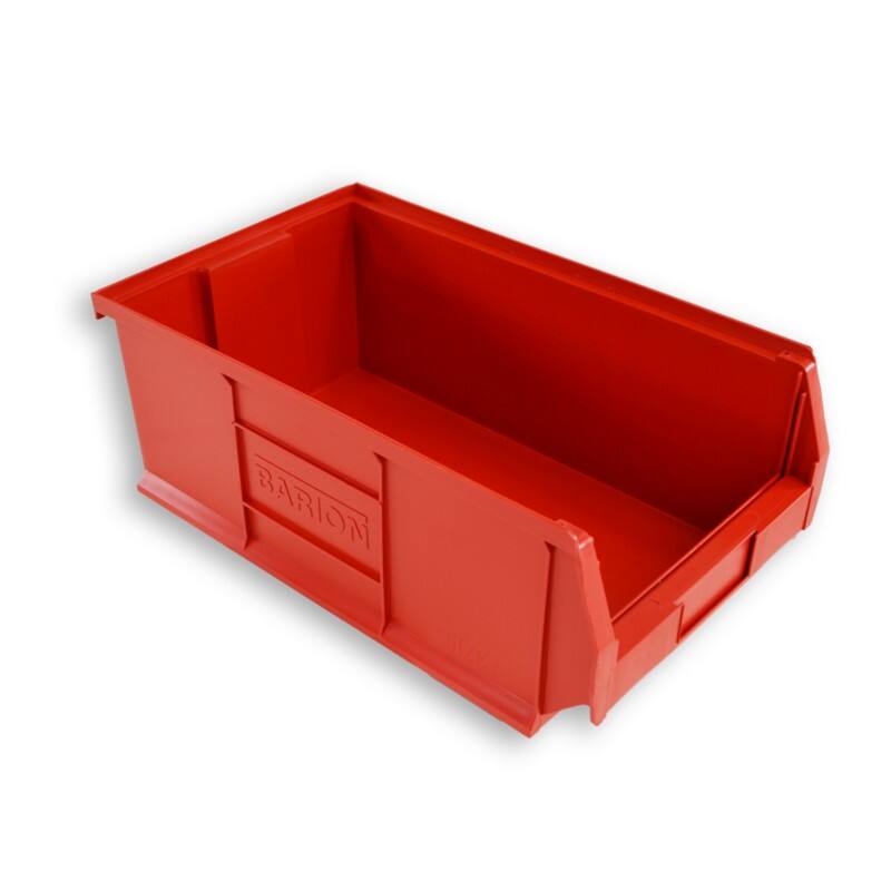 EXPORTA Storage Bin Plastic Red 310 x 200 x 520mm Pack of 5