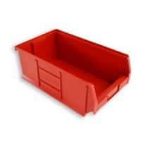 EXPORTA Storage Bin Plastic Red 310 x 200 x 520mm Pack of 5