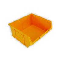 EXPORTA Storage Bin Plastic Yellow 420 x 182 x 375mm Pack of 5