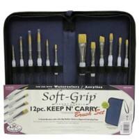 Royal & Langnickel Paint Brush Set Keep N Carry Pack of 12