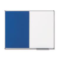 Nobo Classic Combination Dry Wipe and Felt Board with Aluminium Frame 1200 x 900 mm