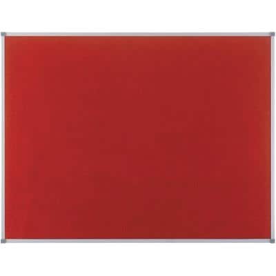 Nobo Classic Notice Board Felt Red 900 x 600 mm