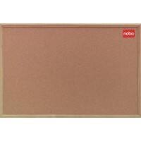 Nobo Cork Notice Board with Oak Frame Brown 180 x 120 cm