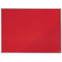 Nobo Felt Notice Board with Aluminium Trim Red 1200 x 900 mm