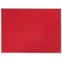 Nobo Felt Noticeboard with Aluminium Trim Red 1200 x 900 mm