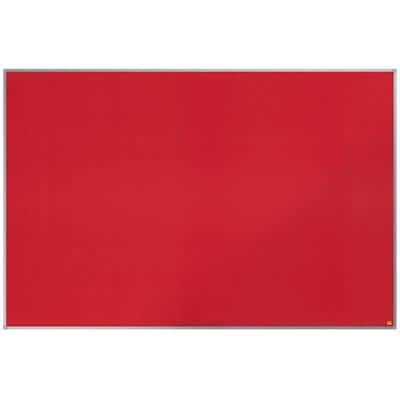 Nobo Felt Notice Board with Aluminium Trim Red 1800 x 1200 mm