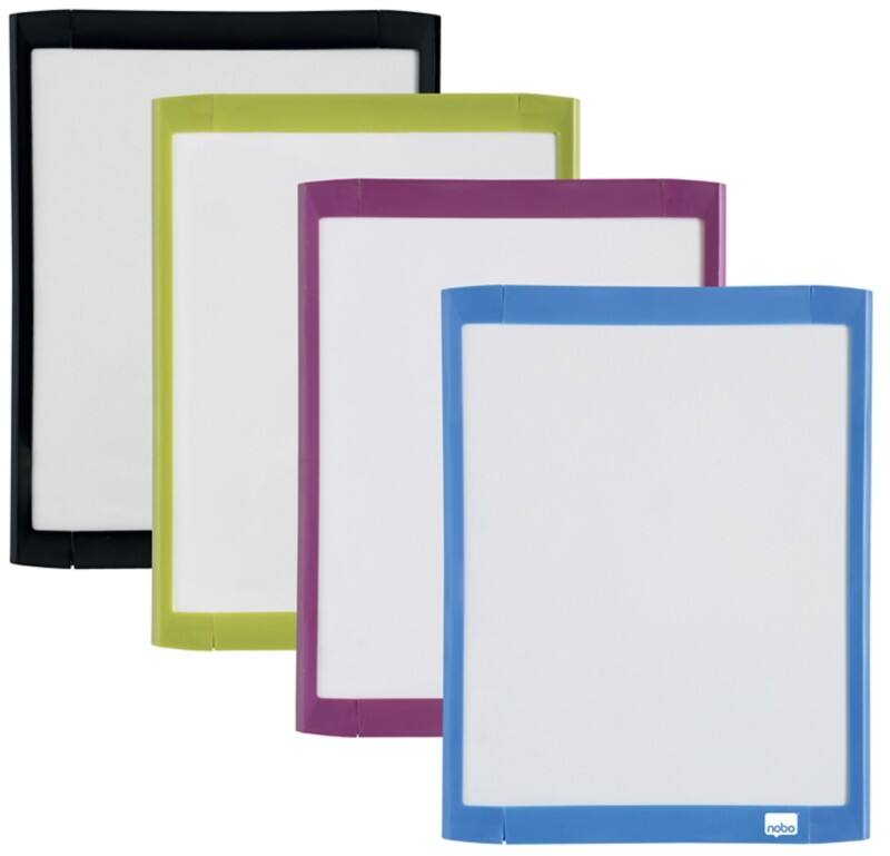 Nobo Magnetic Dry-Erase Notice Board Assorted 216 x 280 mm
