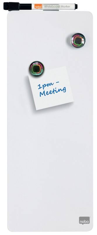 Nobo Mini Whiteboard Magnetic Single Sided 14 (W) x 36 (H) cm