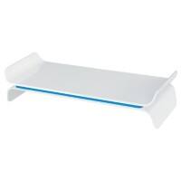 Leitz Ergo WOW Height Adjustable Monitor Stand 6504 Up to 27” 483 x 200 x 112 mm White, Blue