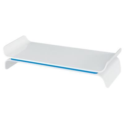 Leitz Ergo WOW Height Adjustable Monitor Stand 6504 Up to 27” 483 x 200 x 112 mm White, Blue