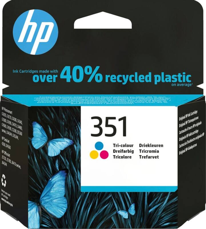 HP 351 Original Ink Cartridge CB337EE Cyan, Magenta, Yellow