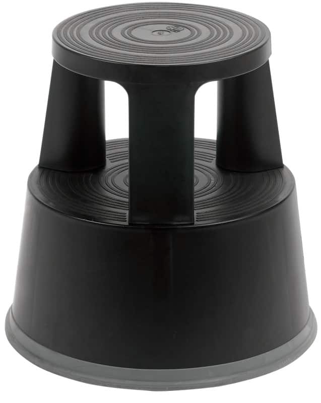 GPC Stel Stool GA009Z Black Plastic