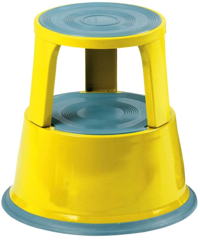 GPC Step Stool 430 mm Steel 150 kg Yellow