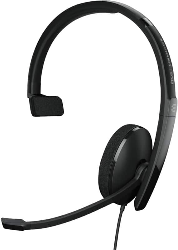 EPOS ADAPT 100 Series Wired Headset Over-the-head, Over-the-ear USB Noise Cancelling Microphone Mono 130 USB II Black