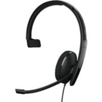 EPOS ADAPT 100 Series 130 USB II Wired Mono Headset Over-the-head, Over-the-ear With Noise Cancellation USB With Microphone Black