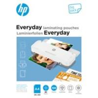 HP Everyday Laminating Pouch A4 Glossy 2 x 40 (80 Microns) Transparent Pack of 100