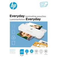 HP Everyday Laminating Pouch A4 Glossy 2 x 40 (80 Microns) Transparent Pack of 25