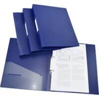 Rapesco Germ-Savvy 25 mm Ring Binder PP (Polypropylene) A4 2 ring Blue Pack of 4