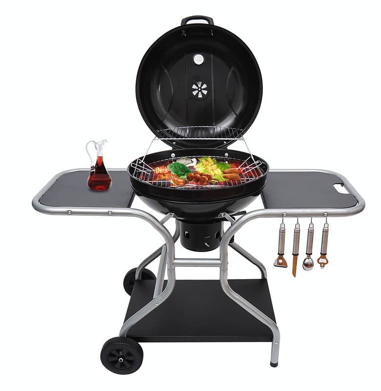 Outsunny BBQ Grill 01-0561 Iron Black