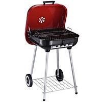 Outsunny BBQ Grill 01-0569 Iron, Porcelain Black
