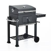 Outsunny BBQ Grill 846-013 Stainless Steel, Metal Dark Grey