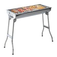 Outsunny BBQ Grill 846-014 Metal, Stainless steel Silver