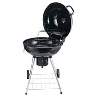 Outsunny BBQ Grill 846-021 Metal, Porcelain Black, Silver