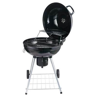 Outsunny BBQ Grill 846-021 Metal, Porcelain Black, Silver
