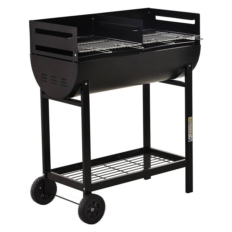 OutSunny 846-049 BBQ Grill 90 x 45 x 96 cm Black